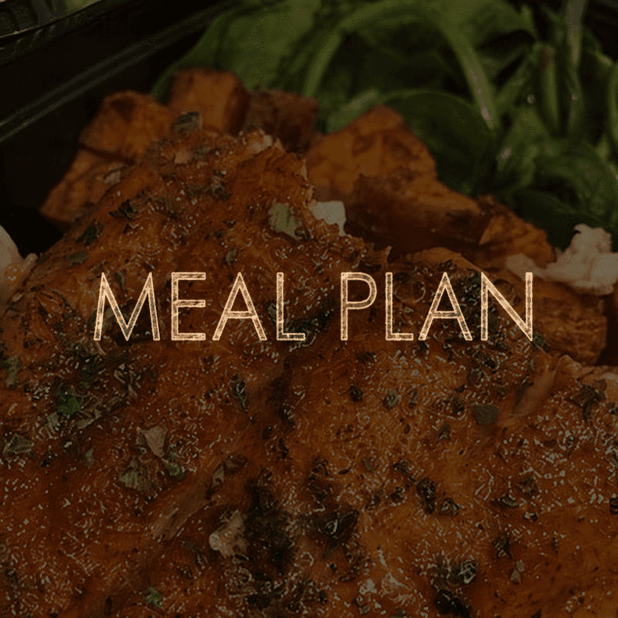 Prepared meal plan containers
